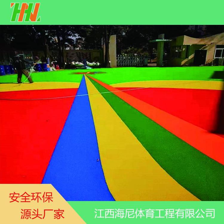 公園游樂場epdm現(xiàn)澆橡膠地墊 學(xué)校塑膠跑道施工方案
