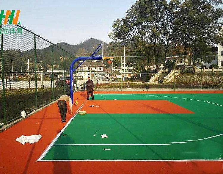 小區(qū) 公園 籃球場(chǎng)3mm地面鋪墊 彩色EPDM顆粒材料