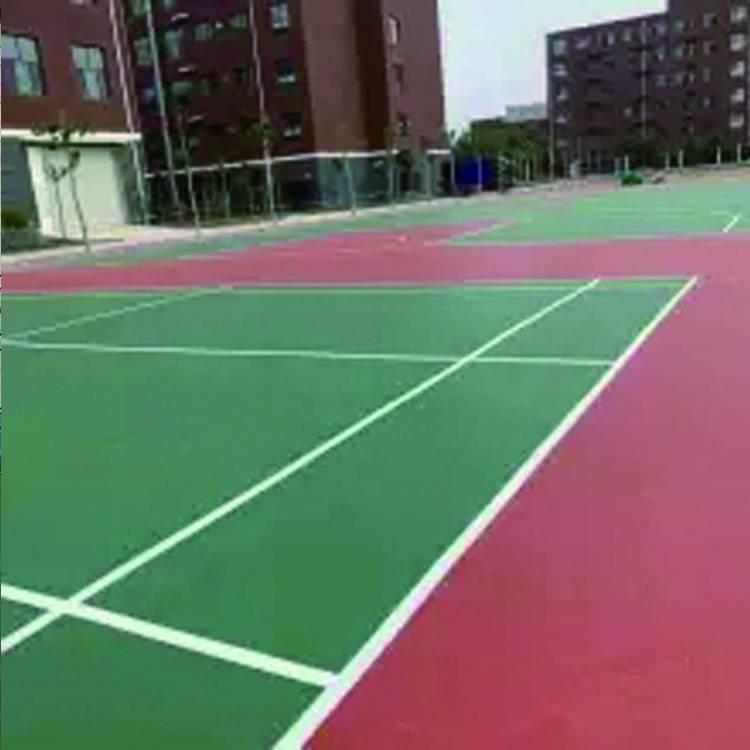 海尼承接4-6米彈性硅PU籃球場(chǎng)地面鋪設(shè) 無(wú)氣味水性材料