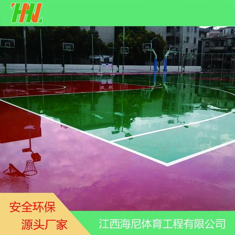 海尼承接丙烯酸球場(chǎng)地坪施工 防滑性能優(yōu)良 透氣性好 不易起泡