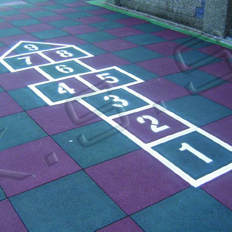 海尼承接幼兒園彩色安全橡膠地墊鋪設(shè) 20-50mm規(guī)格 抗壓 耐沖擊