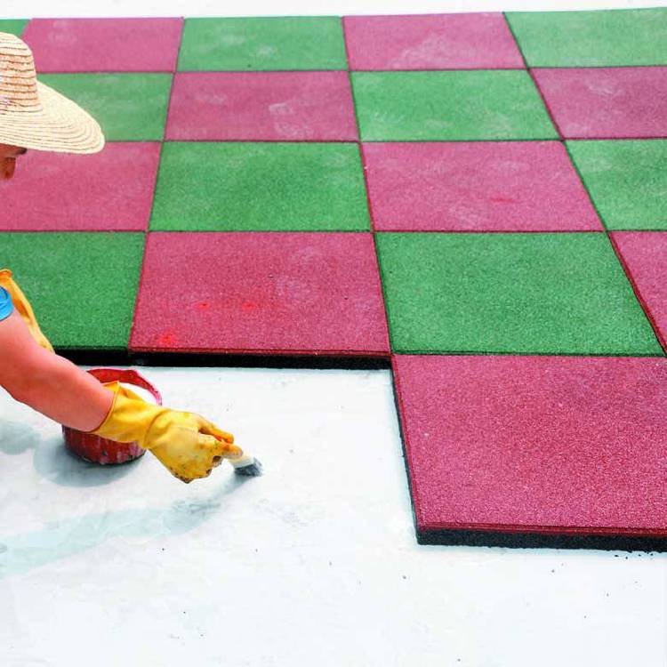 海尼承接室外游樂場彩色安全地墊鋪墊 防滑不翹邊