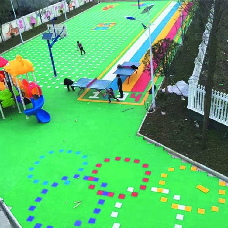 海尼承接室外懸浮地板鋪墊 運動藍球場PVC材質(zhì) 可定制