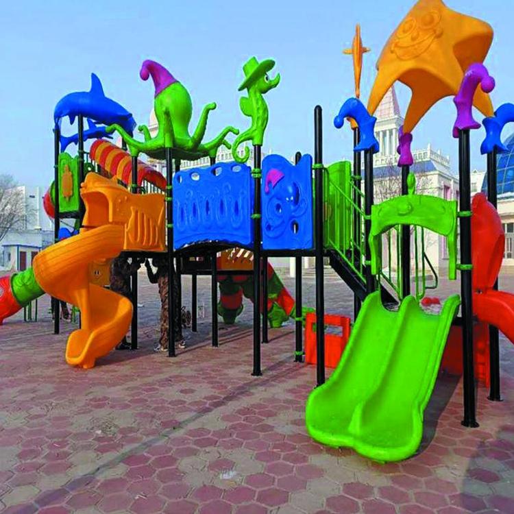 商場室內(nèi)兒童卡通城堡滑梯定制 規(guī)格600*370*420CM