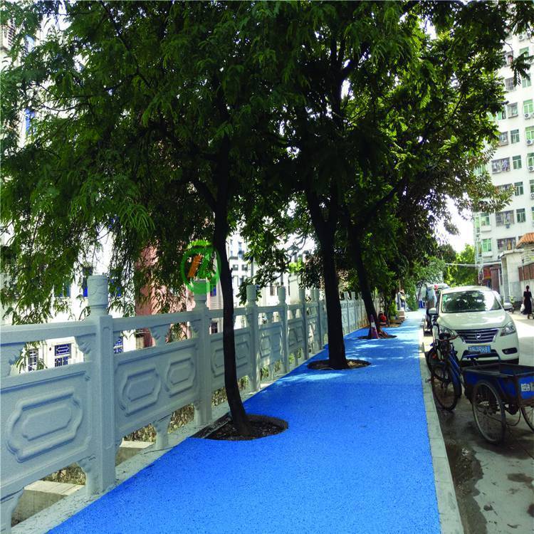 海尼承接水洗石彩色路面 透水混凝土景觀地坪施工